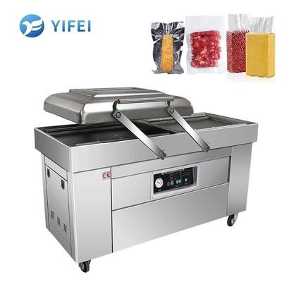Machine d'emballage sous vide à double chambre pour les fruits de mer, les viandes salées, les poissons secs, le porc, le bœuf et le riz