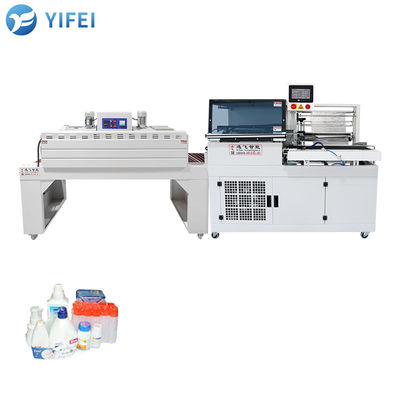 Produits alimentaires boissons carton automatique enveloppement thermique rétrécissant machine d'emballage L-étancheur boîte enveloppement