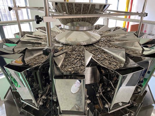 Machine d'emballage en poudre liquide à granules avec combinaison informatisée à plusieurs têtes
