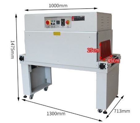 Grande machine d'emballage à pellicule thermique à rétrécissement commercial pour l'étanchéité et la découpe des sacs
