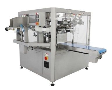 Machine d'emballage à poche rotative en matières plastiques pour ligne d'emballage de noix 500g haute précision