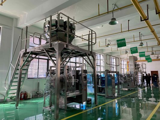 Machine d'emballage à poche rotative en matières plastiques pour ligne d'emballage de noix 500g haute précision