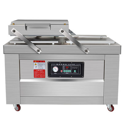 2.1KW machine à double chambre à vide pour emballage de vêtements/liquides chimiques/sacs de marchandises
