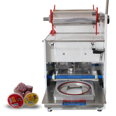 Machine de scellage de plateau de déjeuner industriel de la boîte de restauration rapide avec moule pressé manuel personnalisable