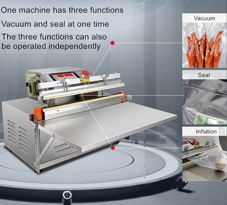 Convient DZ-600W Machine d'étanchéité sous vide à buse externe pour emballage alimentaire de viande de poisson