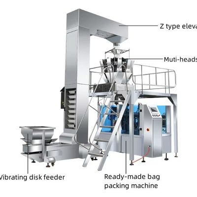 20 à 70 sacs Vitesse d'emballage Machine d'emballage en poudre liquide à granules avec pièces de rechange