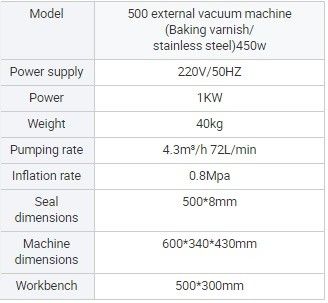 Convient DZ-600W Machine d'étanchéité sous vide à buse externe pour emballage alimentaire de viande de poisson