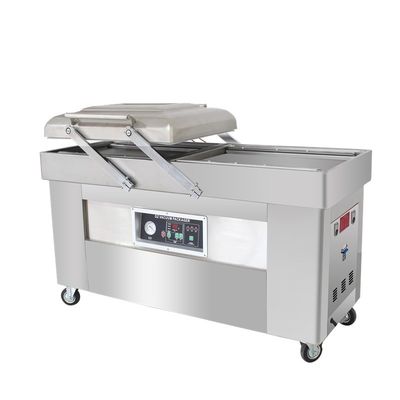 Machine d'emballage sous vide à double chambre idéale pour l'emballage de viande de porc à propulsion électrique