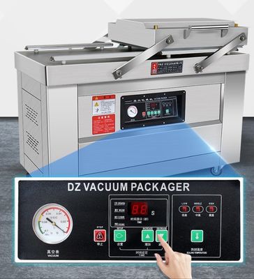 Machine d'emballage sous vide à double chambre idéale pour l'emballage de viande de porc à propulsion électrique