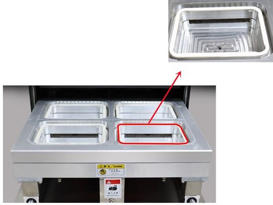 Personnalisez la taille du plateau Machine automatique d'emballage sous vide pour la viande de bœuf