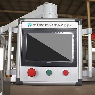 Machine d'emballage sous vide à plateau rigide à thermoformage automatique électrique avec remplissage au gaz