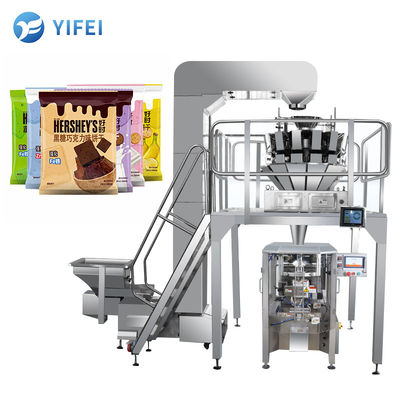 Machine d'emballage verticale à sachet de collation automatique pour les copeaux de granules
