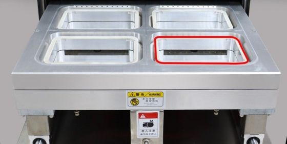 Sélecteur de plateau à gaz pour poulet, poisson et légumes dans des emballages à atmosphère modifiée