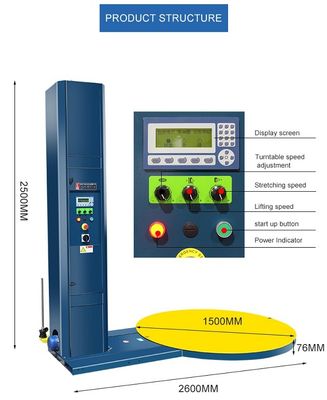 YF-2000 Machine d'emballage automatique de palettes à film lourd pour emballage de produits médicaux