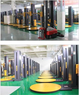 Machine automatique d'emballage et de fixation de palettes avec charge maximale de 1500 kg/2000 kg