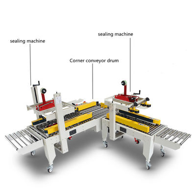 High Sealing Efficiency YF Semi-automatique de bande adhésive boîte de carton de type croisé d'étanchéité machine d'emballage