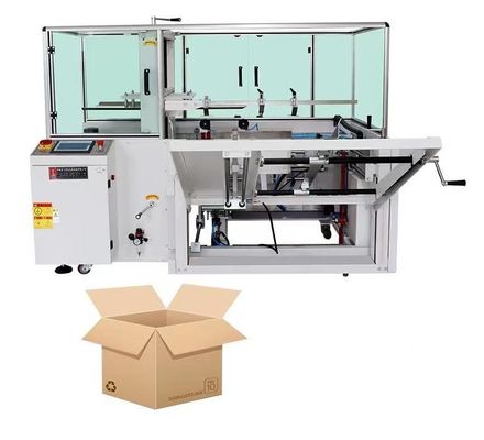 220V/50HZ Voltage Érecteur de carton entièrement automatique et machine d'étanchéité pour ligne d'emballage