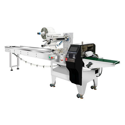 Boîte à oreiller horizontale entièrement automatique Donuts Burger Croissant Pain Machine de conditionnement