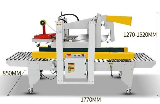 Machine de scellage de boîtes de carton à pliage semi-automatique pratique pour l'emballage de produits de base