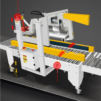 400W semi-automatique boîte de carton boîtier de coffrage de fermeture avec le volant gauche à droite