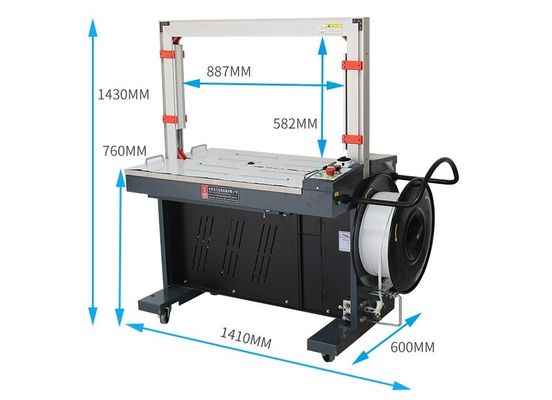 Machine automatique à bandes à haute vitesse de 220V à boîtes de carton avec ceinture de PET et de PP