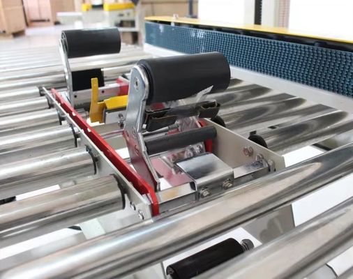 FXJ-4030S Semi-automatique de l'étanchéité croisée boîte de carton boîte de coffrage du ruban d'étanchéité de l'étanchéité machine avec les deux extrémités de la table à rouleaux