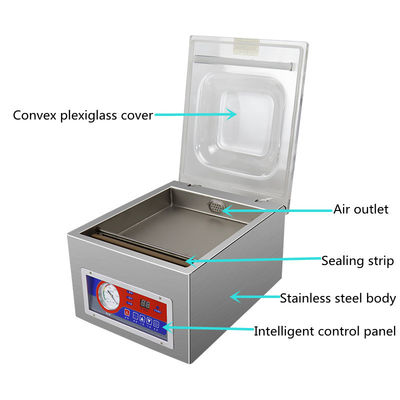Machine d'emballage sous vide à chambre unique pour la conservation des aliments sous vide avec certificat CE