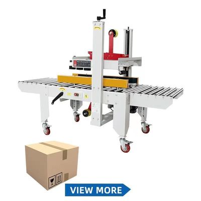 Machine d'étanchéité à l'aide de ruban adhésif à l'aide d'une boîte de carton automatisée avancée avec une vitesse de travail de 12 pièces/min