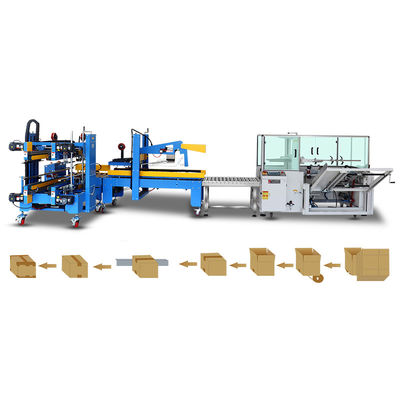 Machine à ériger en carton de boîte en bande entièrement automatique avec système de contrôle PLC avancé