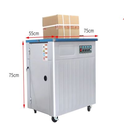 Machine à attacher des boîtes en carton semi-automatique avec double moteur et pièces de rechange