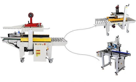 Machine d'étanchéité de carton à entraînement gauche et droit pour l'emballage Appliquez la hauteur du carton 90-420 mm