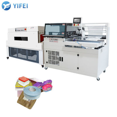 Machine d'emballage à pellicule rétrécissante par chaleur à étanchéité latérale pour boîtes de feux d'artifice et plateaux à œufs