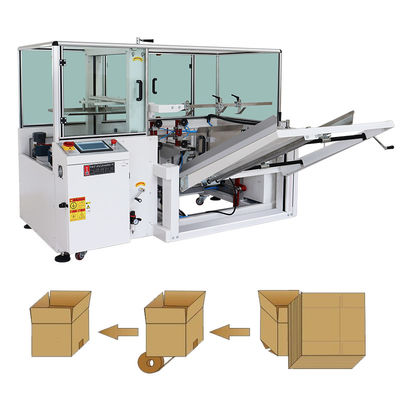 Machine automatique pneumatique pour l'érigation de boîtes en carton ondulé