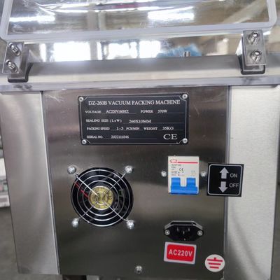 Tableau supérieur DZ260 Machine d'emballage sous vide semi-automatique pour la conservation des aliments et des œufs