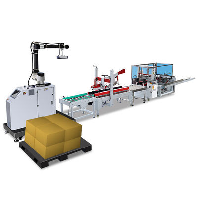 Érecteur de carton entièrement automatique à entraînement pneumatique avec étancheur pliable à volets