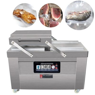 Machine d'emballage sous vide de viande avec solution de scellage sous vide continu à double chambre