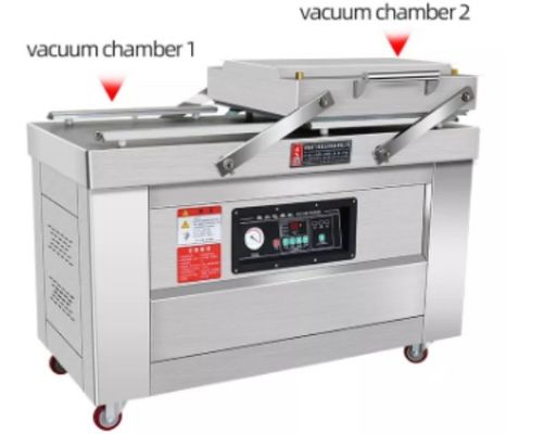 Semi-automatique commercial DZ 400 double chambre étanche à vide pour 4pcs bandes d'étanchéité