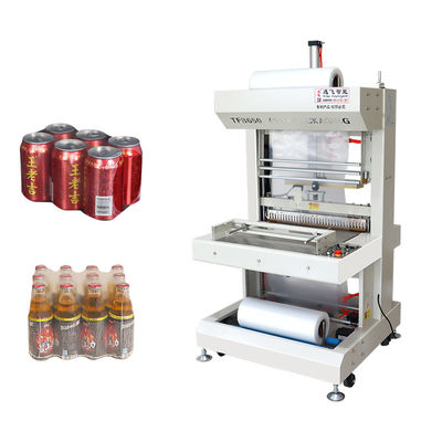 Convient bouteille en plastique semi-automatique peut PE film rétrécir emballage machine