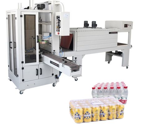 Convient bouteille en plastique semi-automatique peut PE film rétrécir emballage machine