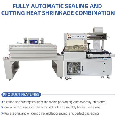 Étanchéité et coupe en polyéthylène L Bar Sealer avec tunnel de rétrécissement thermique avancé