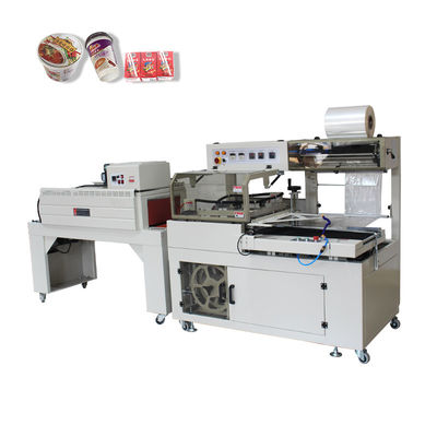Machine électrique automatique de scellement et de découpe de film plastique PE POF PVC avec machine d'emballage à rétrécissement thermique