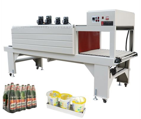 Machine d'emballage de pots et bouteilles rétrécissante 180 kg Table de travail Hauteur 750 50 mm réglable