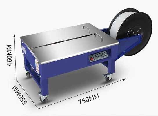 750 mm Table de travail Machine électrique de fixation avec plate-forme haute basse et ceinture polypack PP
