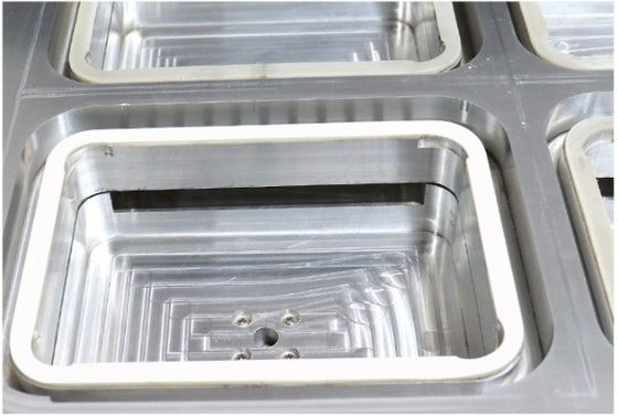 Machine d'emballage sous vide de matériaux d'emballage en plastique pour l'étanchéité des plateaux en atmosphère modifiée