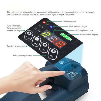 Machine d'emballage automatique de sangles à entraînement électrique pour ceinture en plastique PET PP de 10 à 16 mm