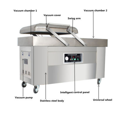 Moteur de 900W Pouvoir de poisson légume machine automatique d'emballage sous vide pour les besoins