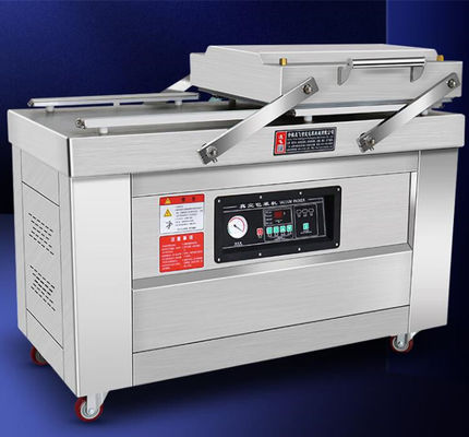 Machine à emballer sous vide à double chambre industrielle à capacité de 150 kg