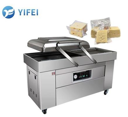 Machine automatique d'emballage sous vide à double chambre en acier inoxydable 304
