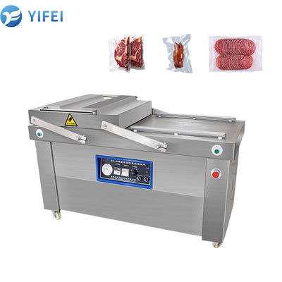 Machine automatique d'emballage sous vide à double chambre en acier inoxydable 304