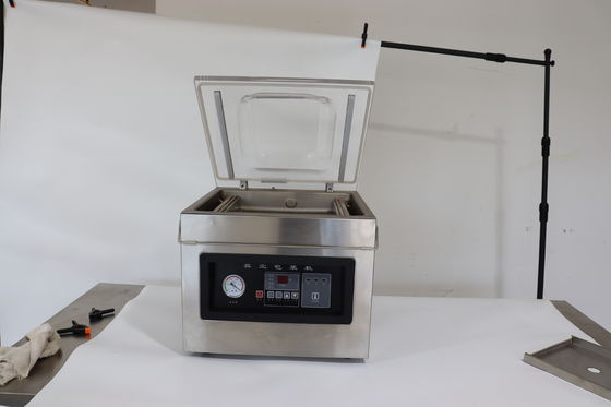 Machine d'emballage sous vide de taille bande de scellement 260x10 mm pour les petits aliments crevettes viande de poisson